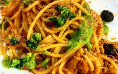 Spaghetti atún y brócoli
